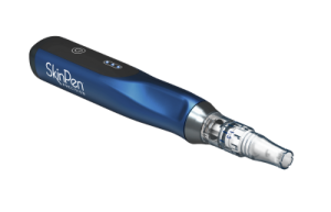 SkinPen microneedling device with precision tip, used for collagen induction therapy